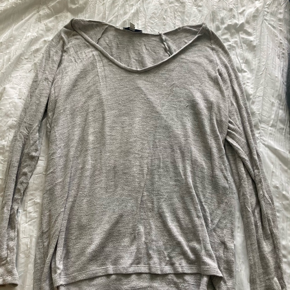 grey oversize sweater